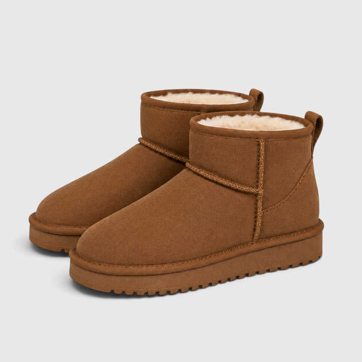 Constance | Cozy Suede Slipper Boots Shearling Lined