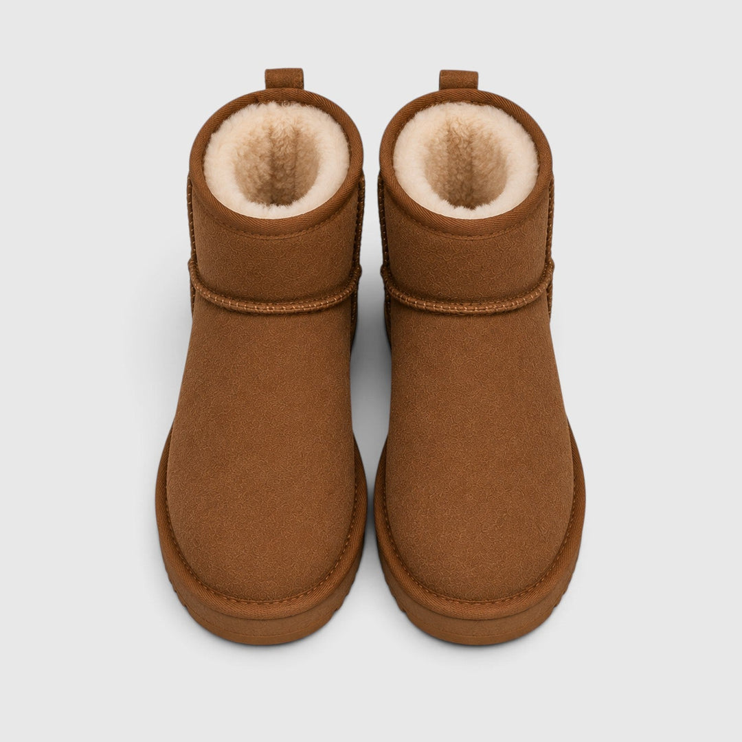 Constance | Cozy Suede Slipper Boots Shearling Lined