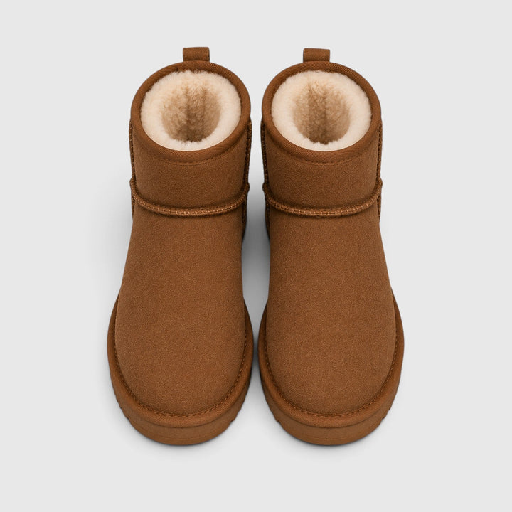 Constance | Cozy Suede Slipper Boots Shearling Lined