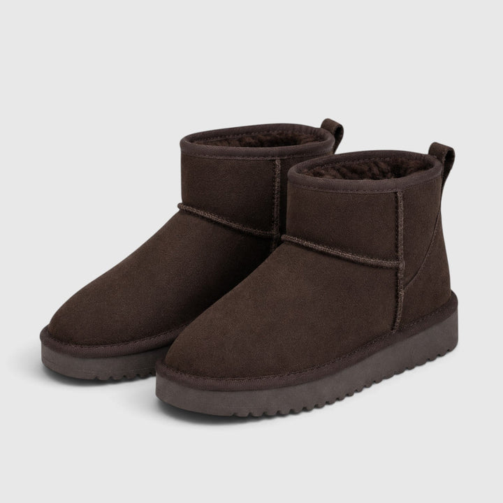 Constance | Cozy Suede Slipper Boots Shearling Lined