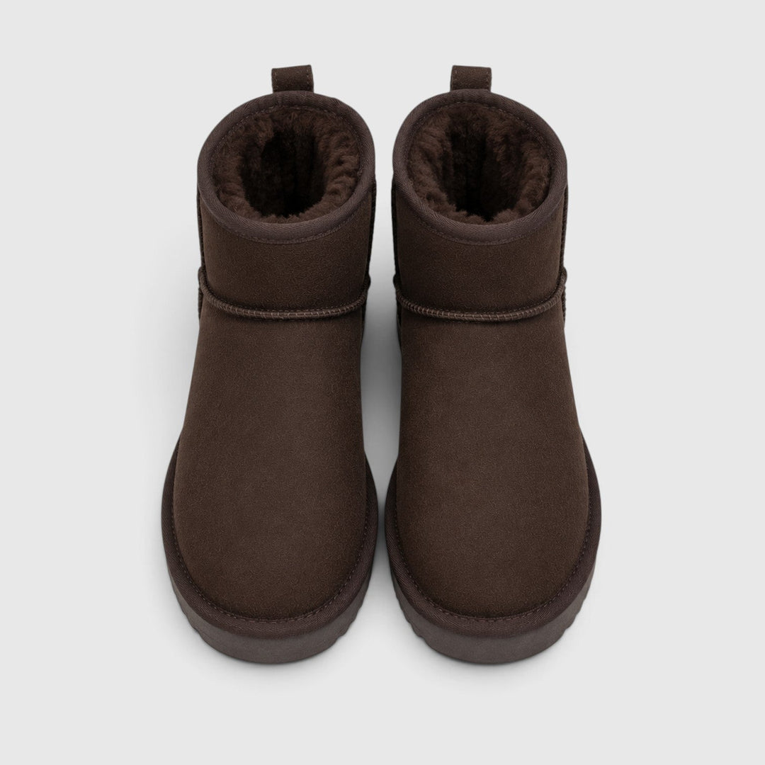 Constance | Cozy Suede Slipper Boots Shearling Lined