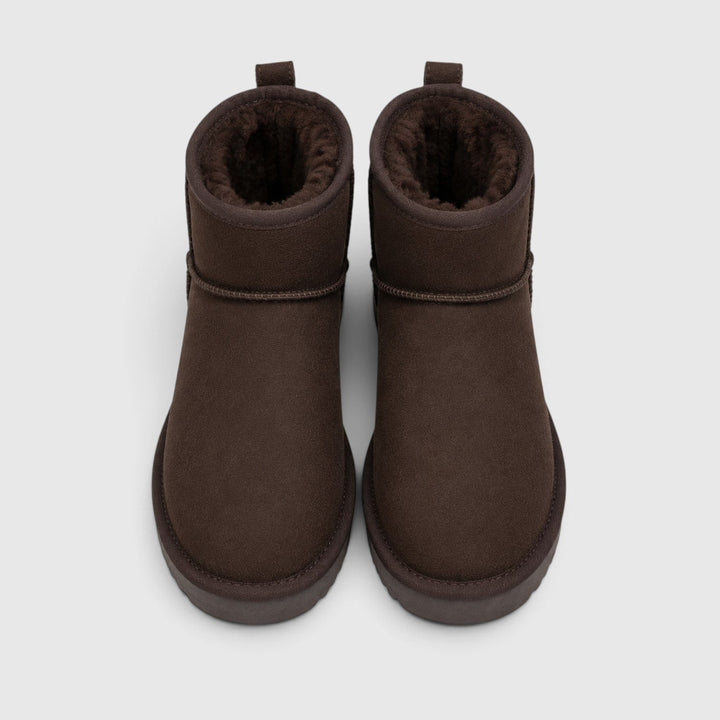 Constance | Cozy Suede Slipper Boots Shearling Lined