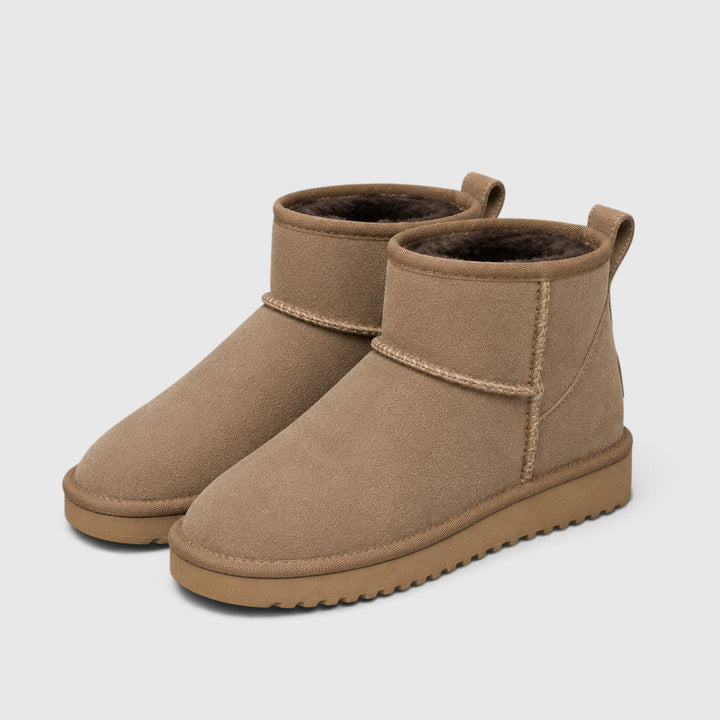 Constance | Cozy Suede Slipper Boots Shearling Lined