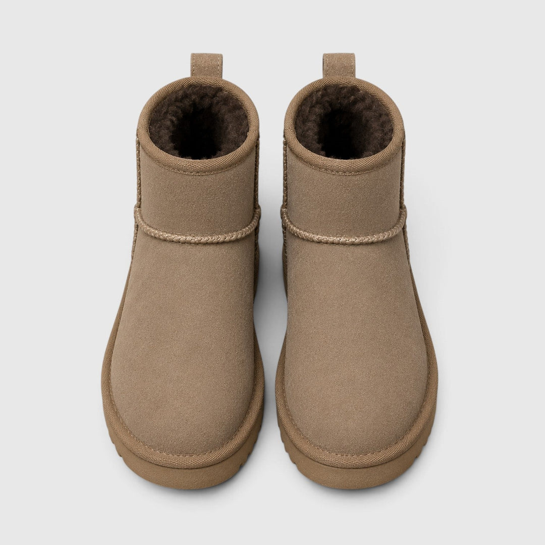 Constance | Cozy Suede Slipper Boots Shearling Lined