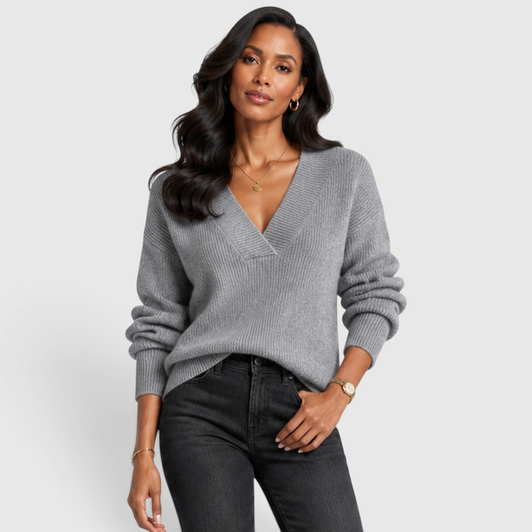 Winifred | Elegant V-Neck Jumper Knitwear
