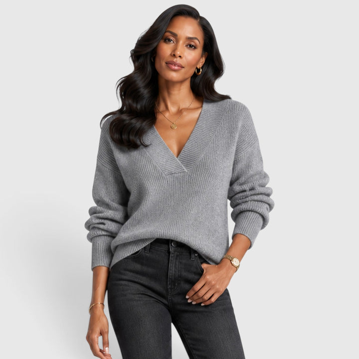 Winifred | Elegant V-Neck Jumper Knitwear