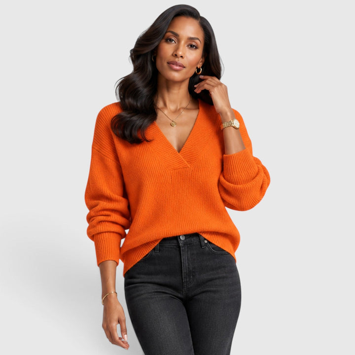 Winifred | Elegant V-Neck Jumper Knitwear