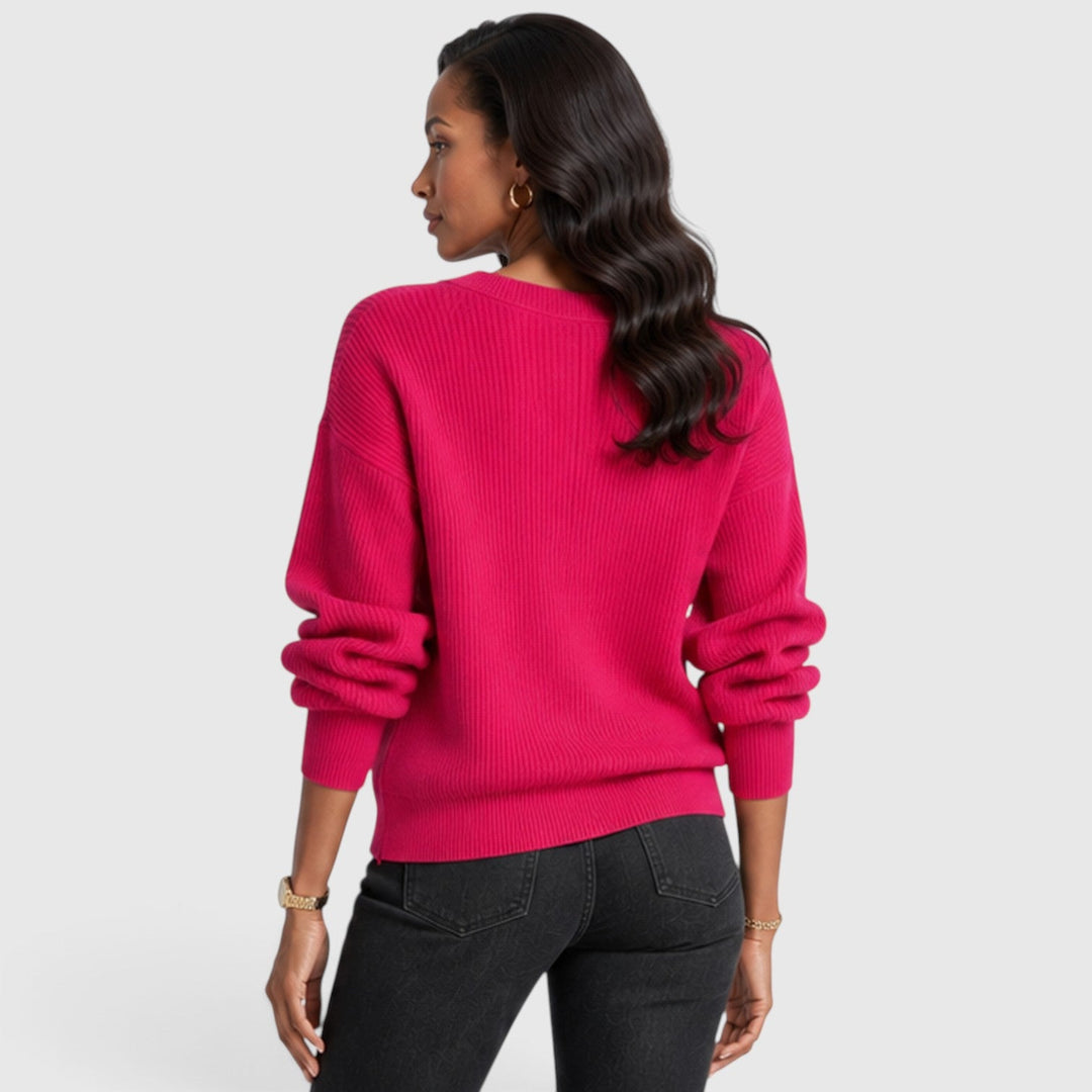 Winifred | Elegant V-Neck Jumper Knitwear