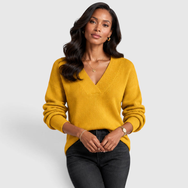 Winifred | Elegant V-Neck Jumper Knitwear