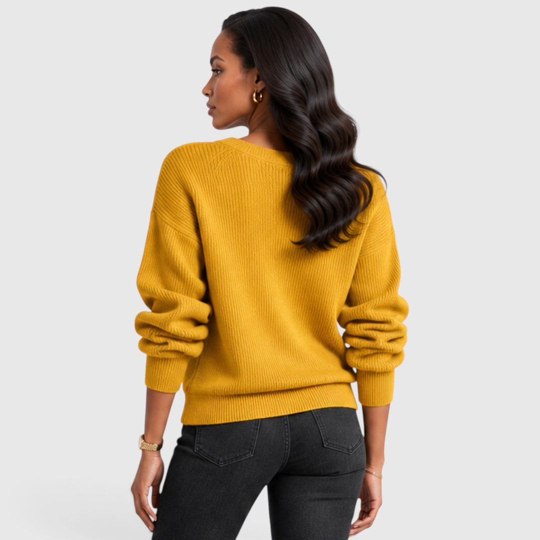 Winifred | Elegant V-Neck Jumper Knitwear