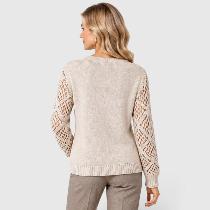 Bridget | Refined Openwork Sleeve Jumper