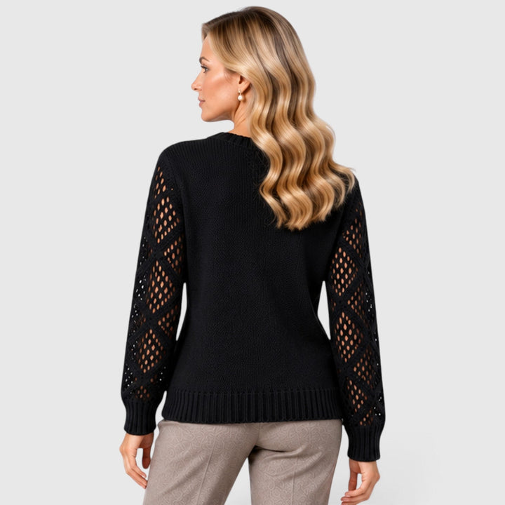Bridget | Refined Openwork Sleeve Jumper
