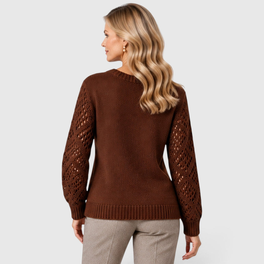 Bridget | Refined Openwork Sleeve Jumper