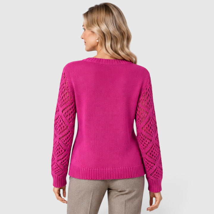 Bridget | Refined Openwork Sleeve Jumper