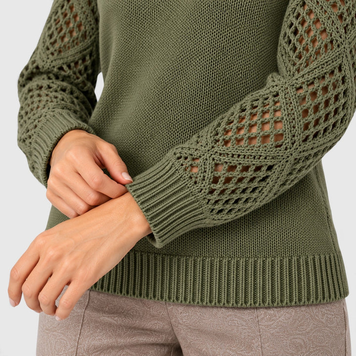 Bridget | Refined Openwork Sleeve Jumper