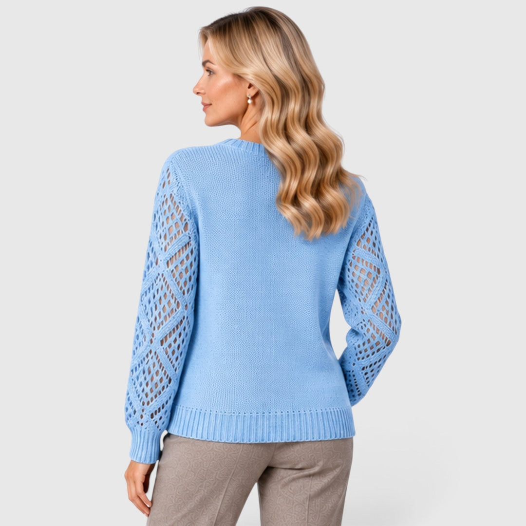 Bridget | Refined Openwork Sleeve Jumper
