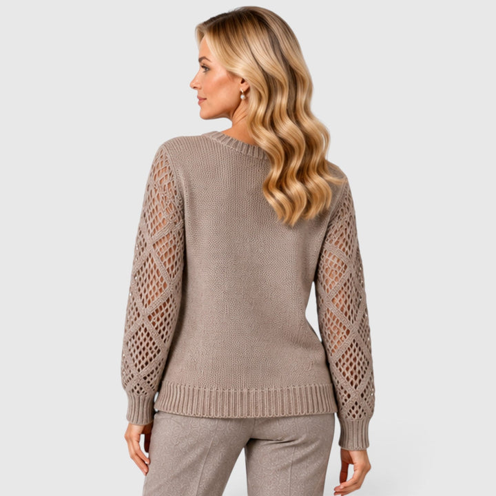 Bridget | Refined Openwork Sleeve Jumper