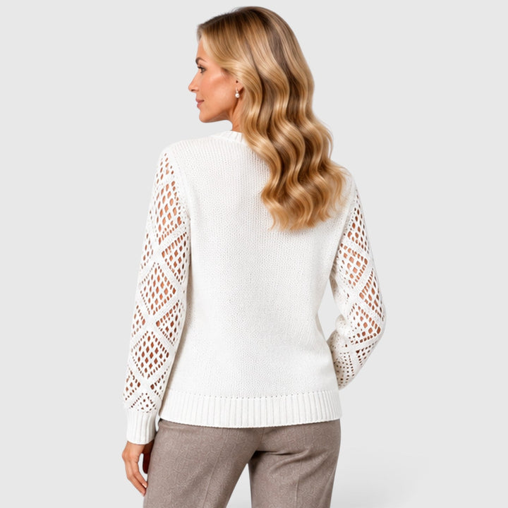 Bridget | Refined Openwork Sleeve Jumper