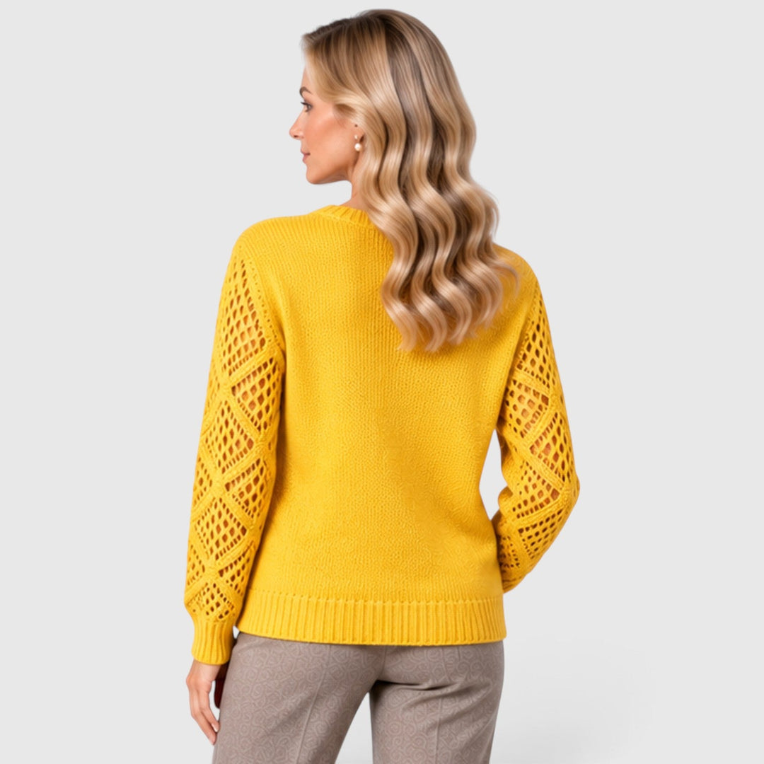 Bridget | Refined Openwork Sleeve Jumper