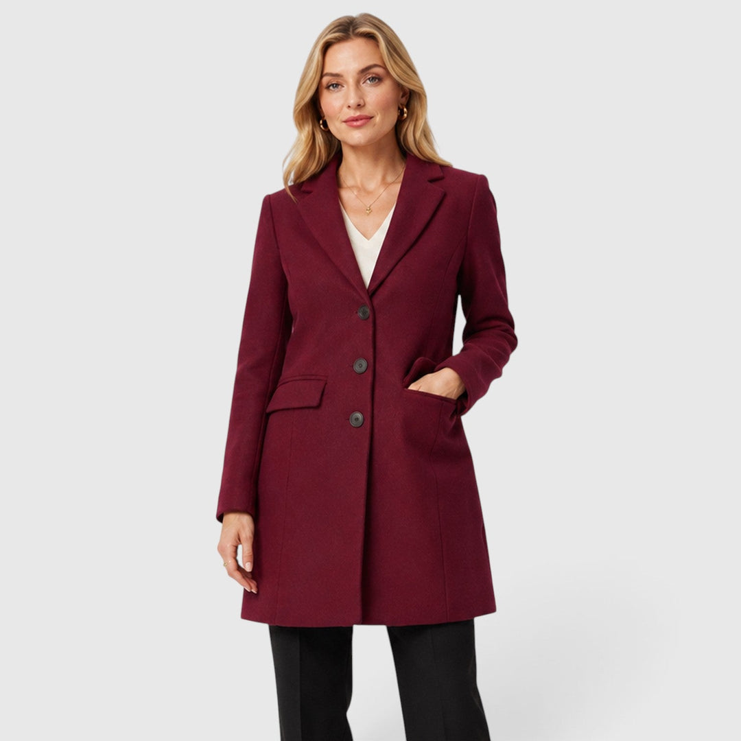 Hattie | Refined Wool Coat with Classic Lapel Collar