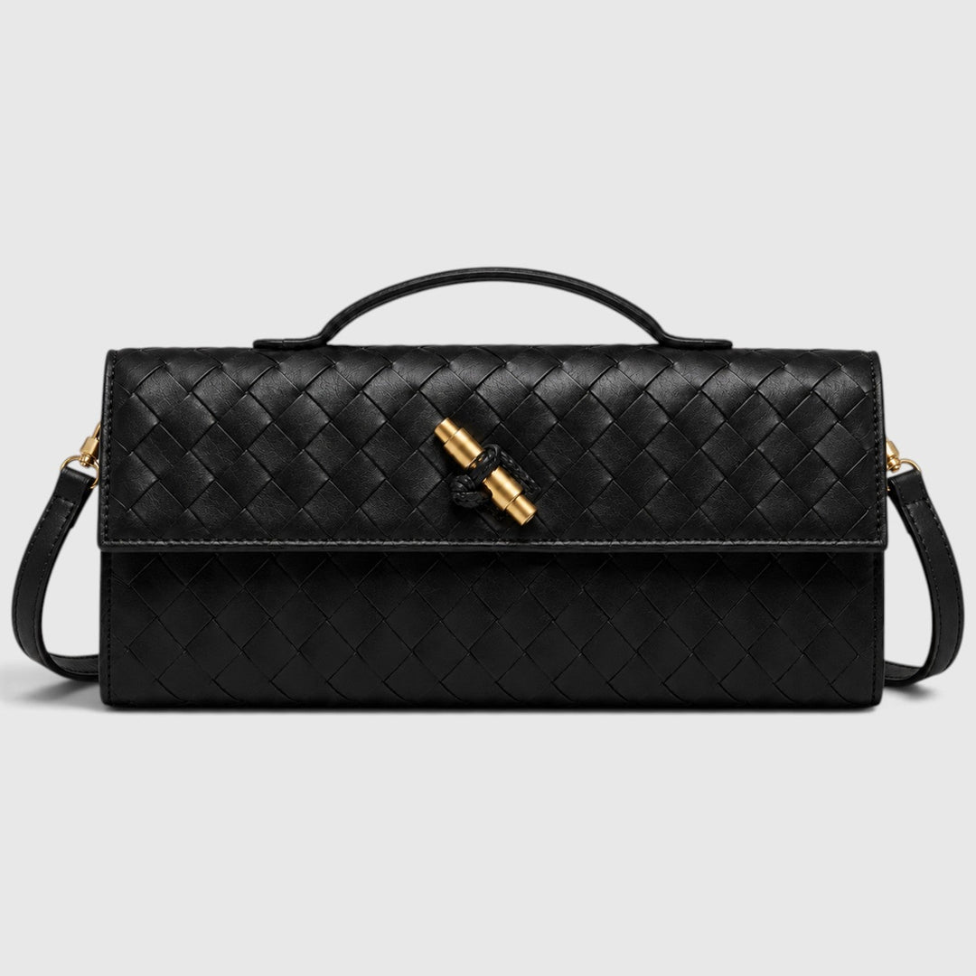 Saoirse | Elegant Woven Clutch Shoulder Bag