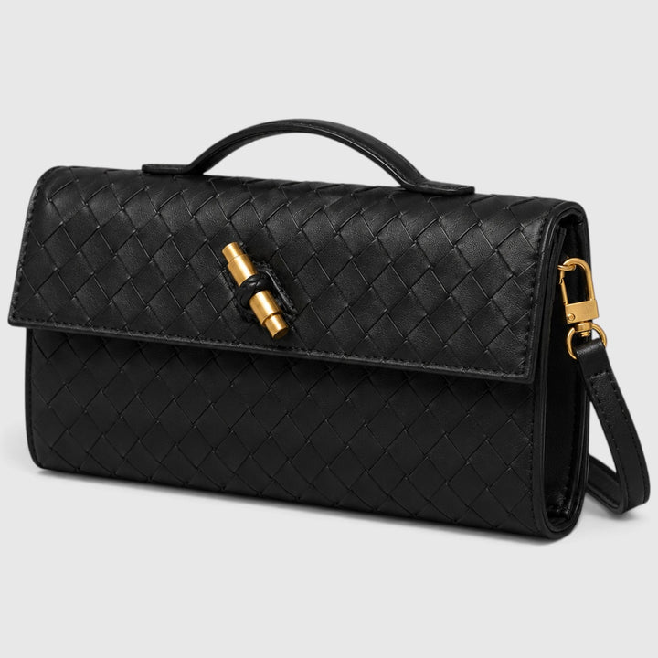 Saoirse | Elegant Woven Clutch Shoulder Bag