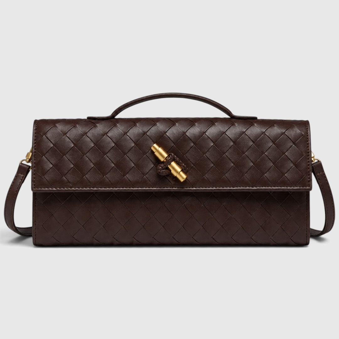 Saoirse | Elegant Woven Clutch Shoulder Bag