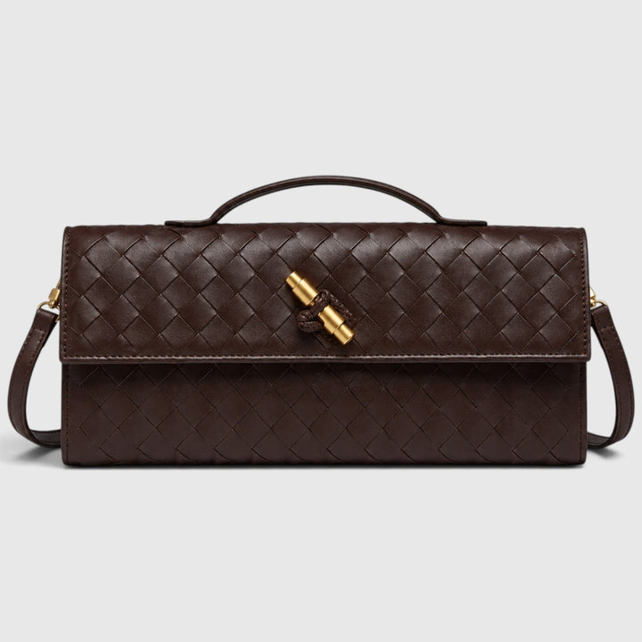 Saoirse | Elegant Woven Clutch Shoulder Bag