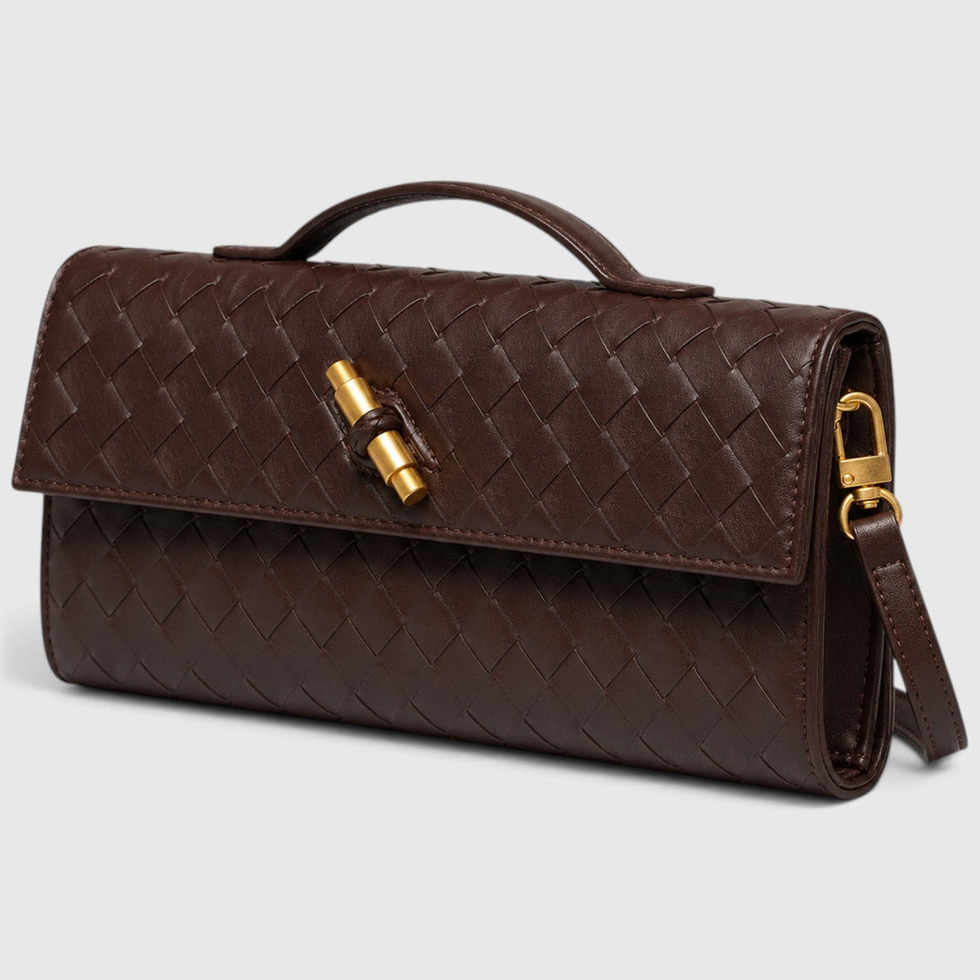 Saoirse | Elegant Woven Clutch Shoulder Bag