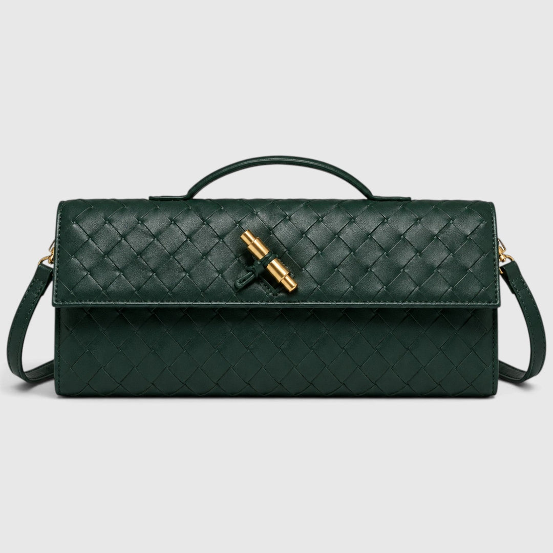 Saoirse | Elegant Woven Clutch Shoulder Bag