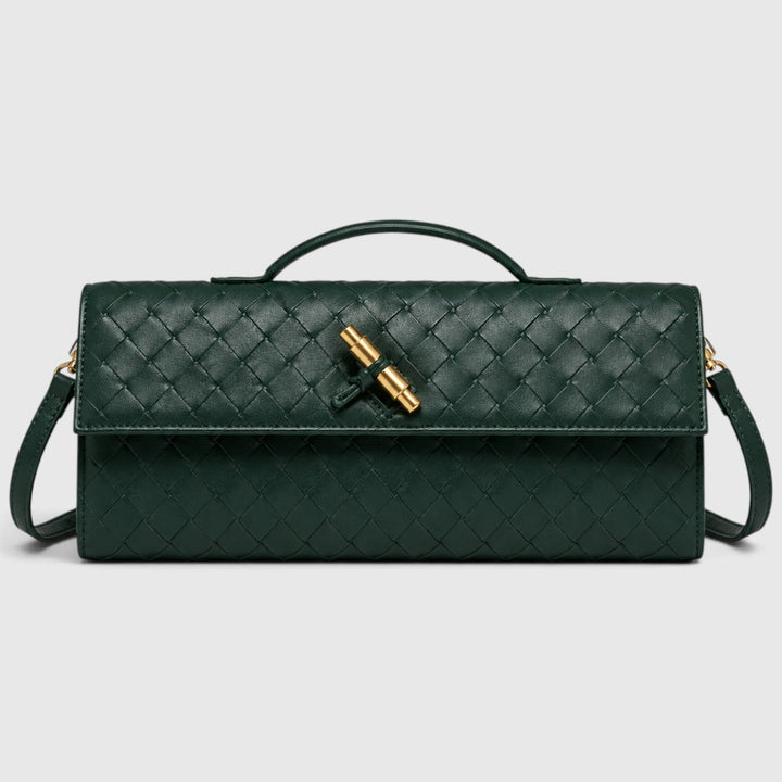 Saoirse | Elegant Woven Clutch Shoulder Bag