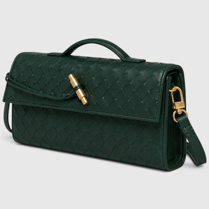 Saoirse | Elegant Woven Clutch Shoulder Bag