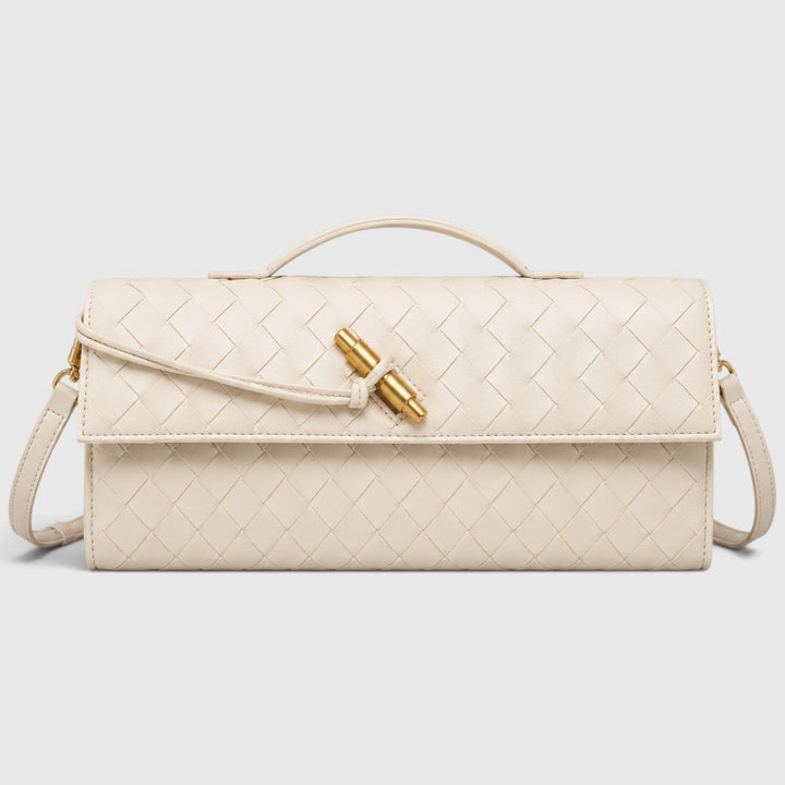 Saoirse | Elegant Woven Clutch Shoulder Bag