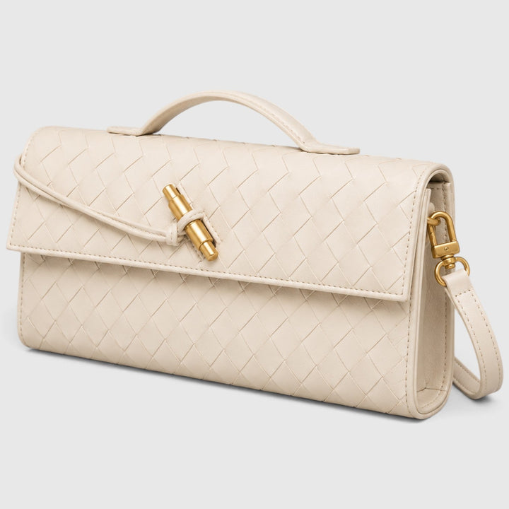 Saoirse | Elegant Woven Clutch Shoulder Bag