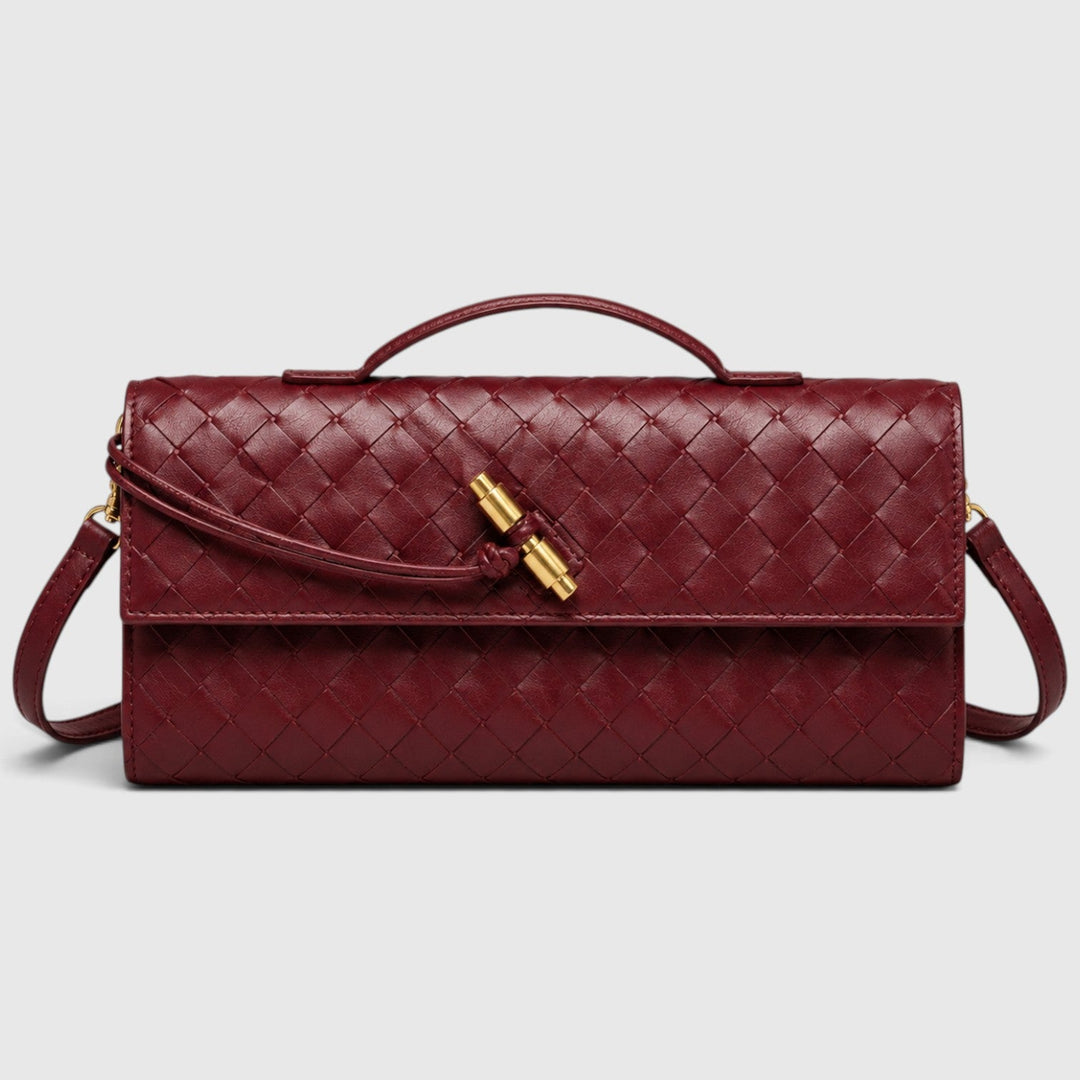 Saoirse | Elegant Woven Clutch Shoulder Bag
