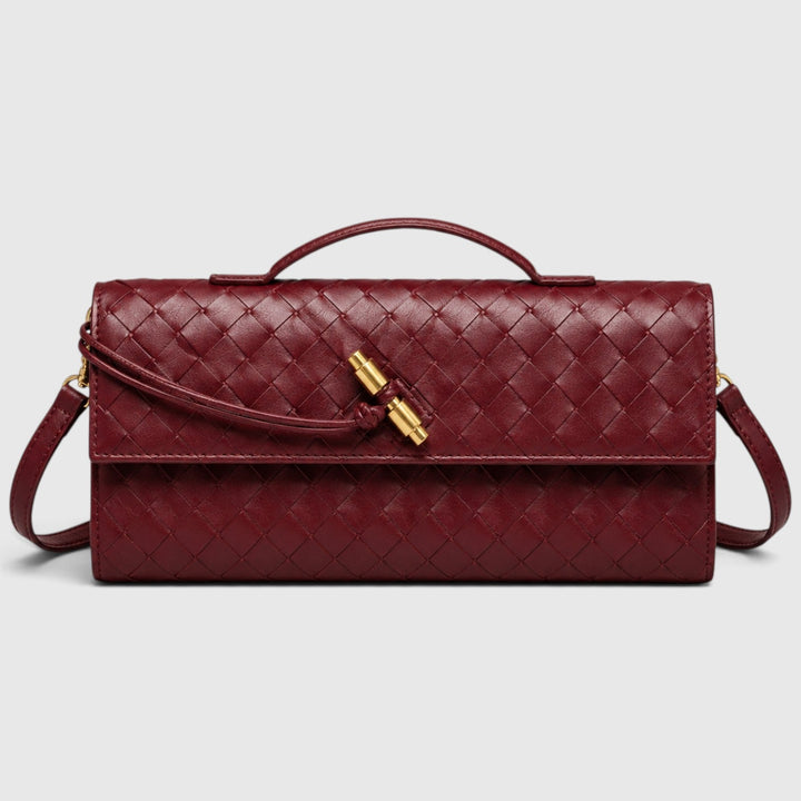 Saoirse | Elegant Woven Clutch Shoulder Bag