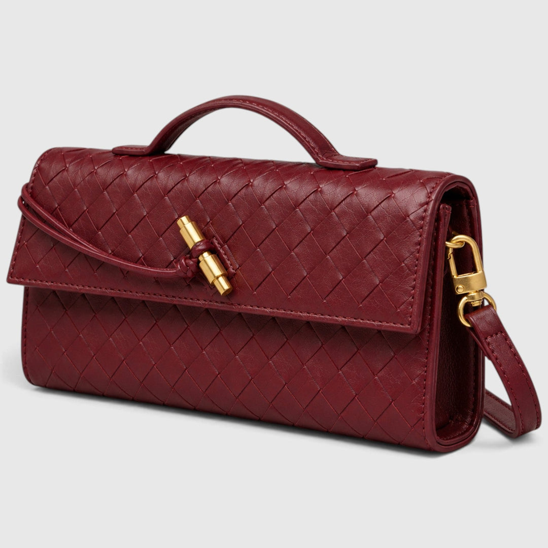 Saoirse | Elegant Woven Clutch Shoulder Bag