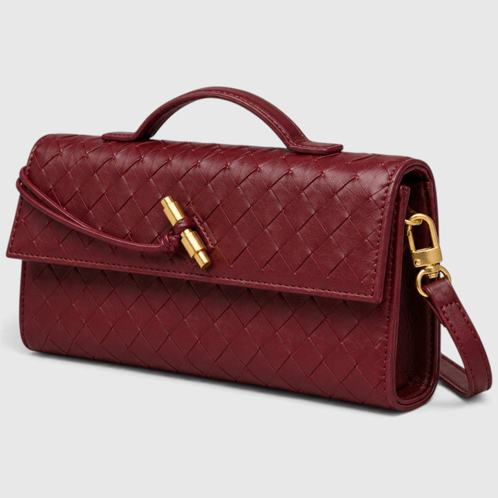 Saoirse | Elegant Woven Clutch Shoulder Bag
