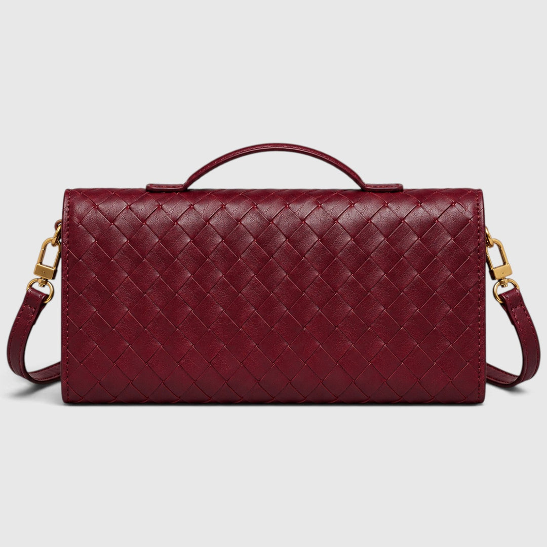 Saoirse | Elegant Woven Clutch Shoulder Bag