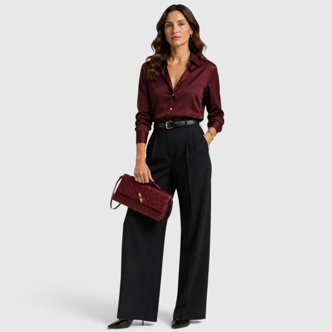 Saoirse | Elegant Woven Clutch Shoulder Bag