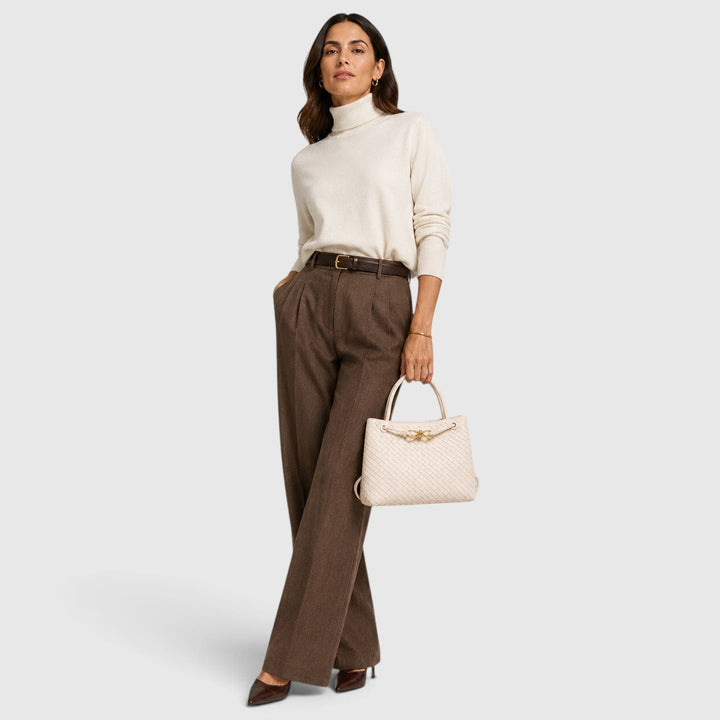 Temperance | Sophisticated Woven Leather Tote Bag