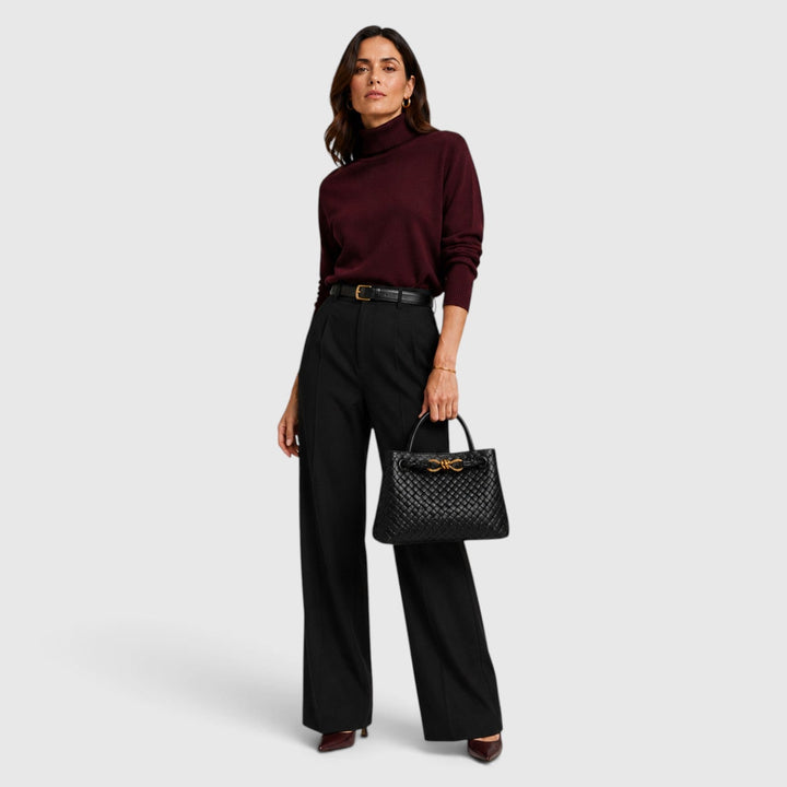 Temperance | Sophisticated Woven Leather Tote Bag