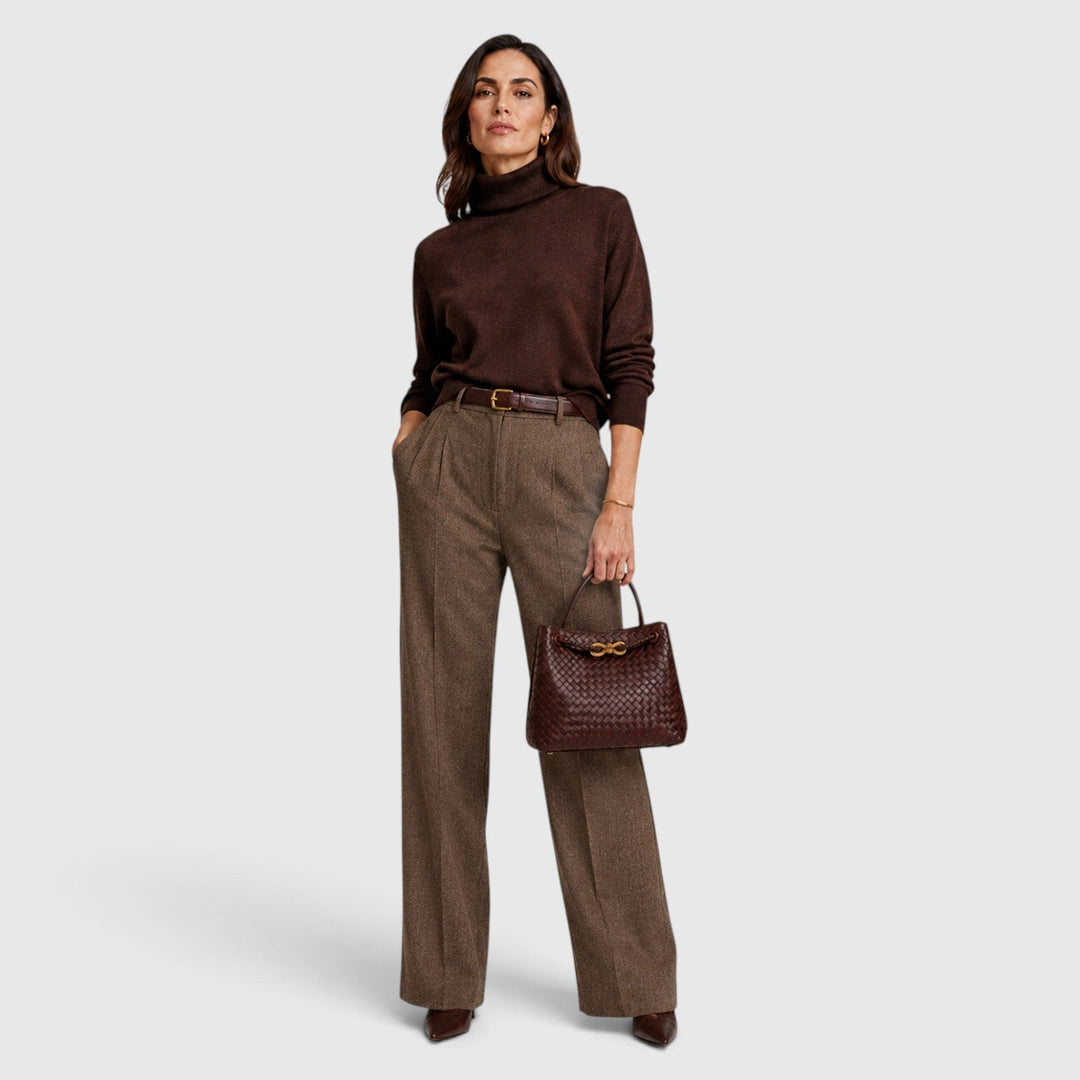Temperance | Sophisticated Woven Leather Tote Bag