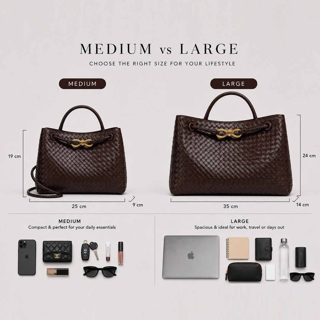 Temperance | Sophisticated Woven Leather Tote Bag