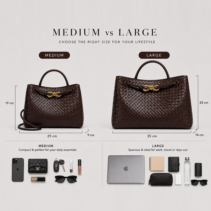 Temperance | Sophisticated Woven Leather Tote Bag