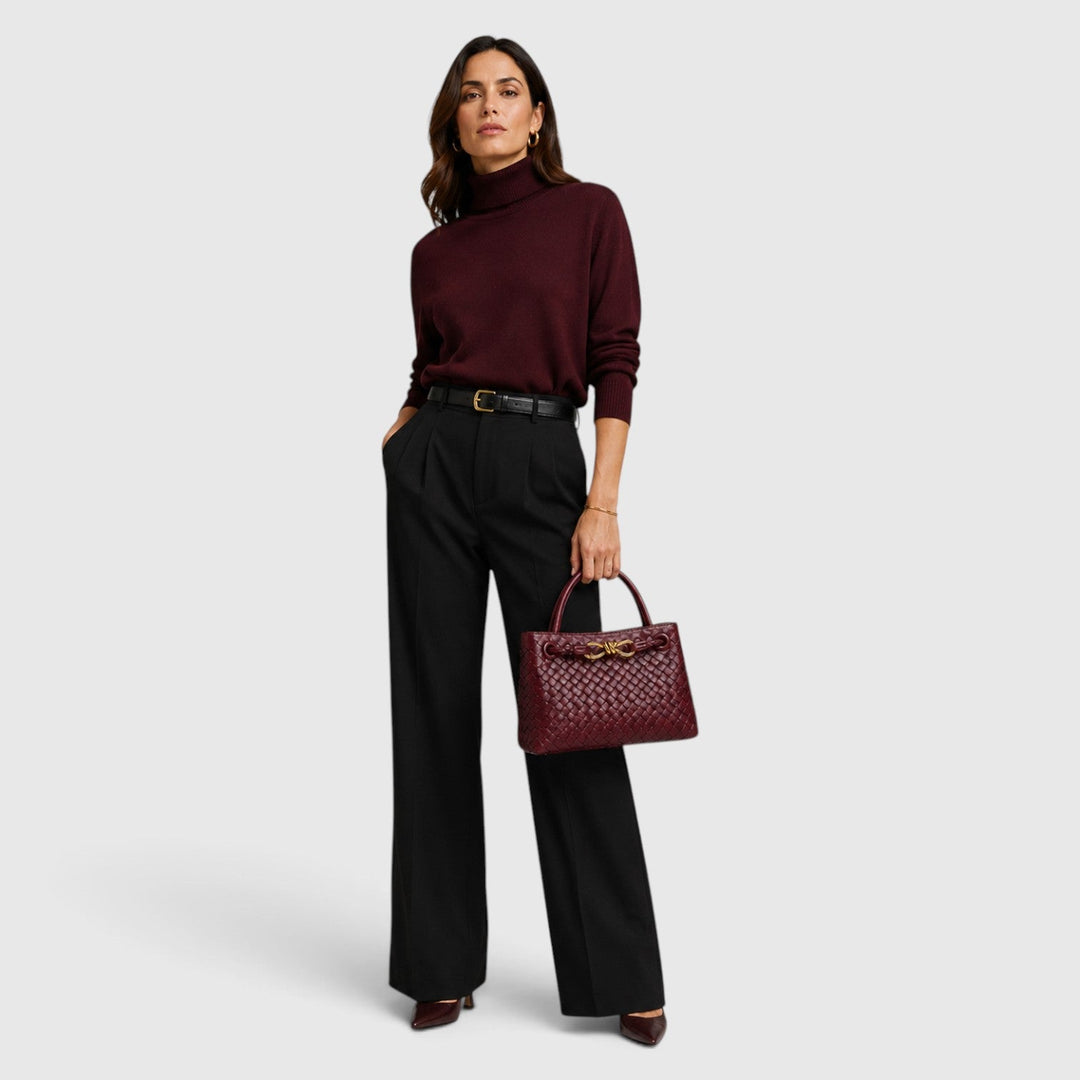 Temperance | Sophisticated Woven Leather Tote Bag