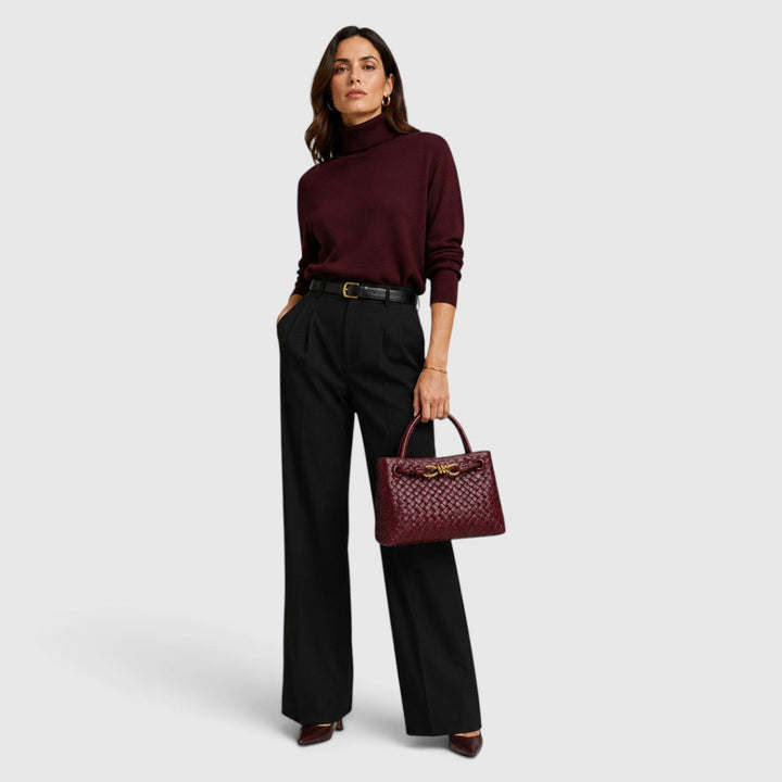 Temperance | Sophisticated Woven Leather Tote Bag