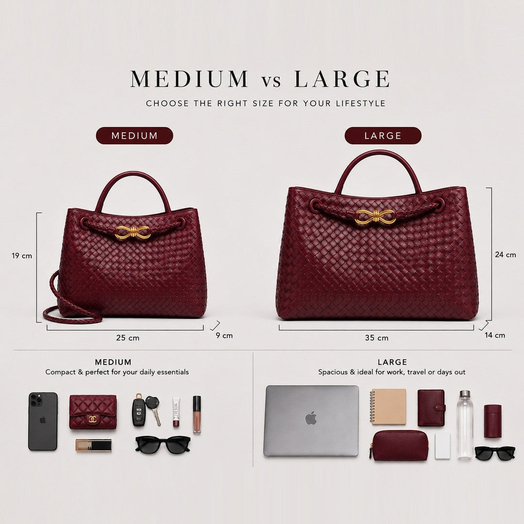 Temperance | Sophisticated Woven Leather Tote Bag