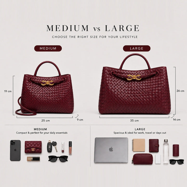 Temperance | Sophisticated Woven Leather Tote Bag
