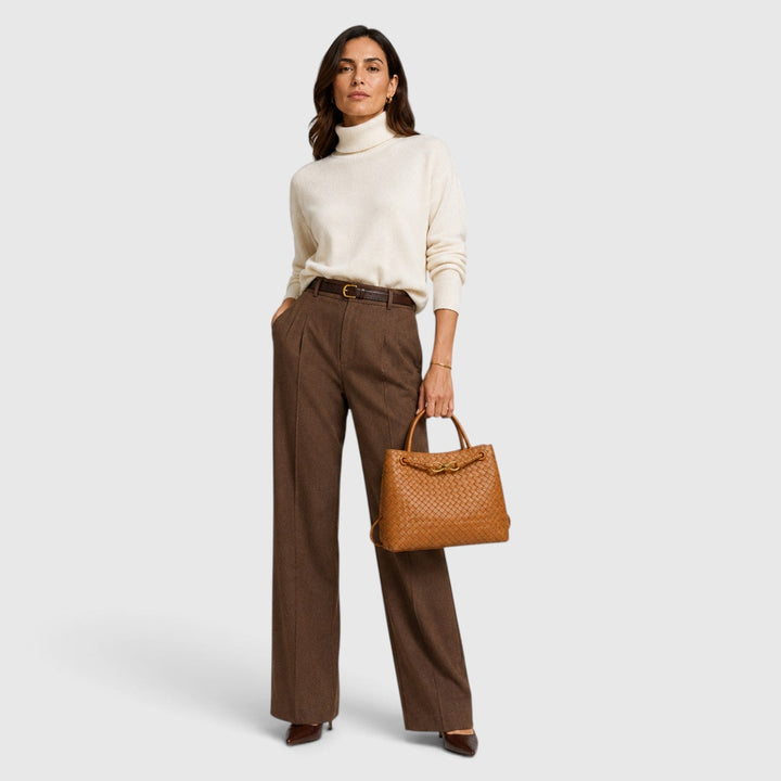 Temperance | Sophisticated Woven Leather Tote Bag